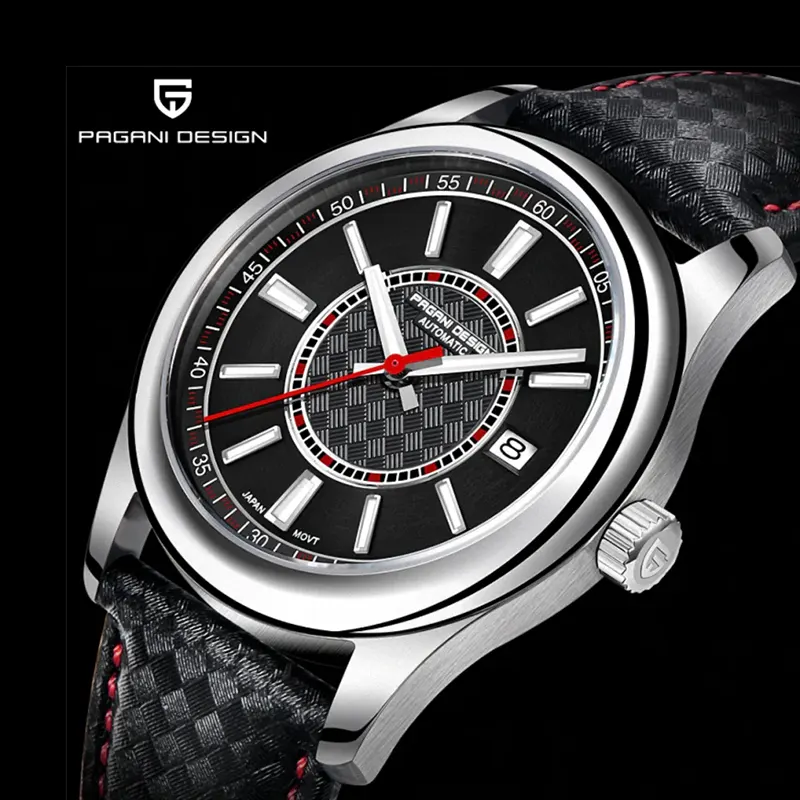 Pagani Design Automatic Black Dial Quartz Men's Watch-  PD-1778